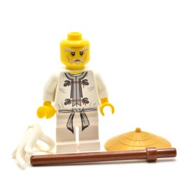 Wu Sensei, Pearl Gold Hat, Ninjago, 9450 70505 njo064 LEGO&reg; Minifigure Figure