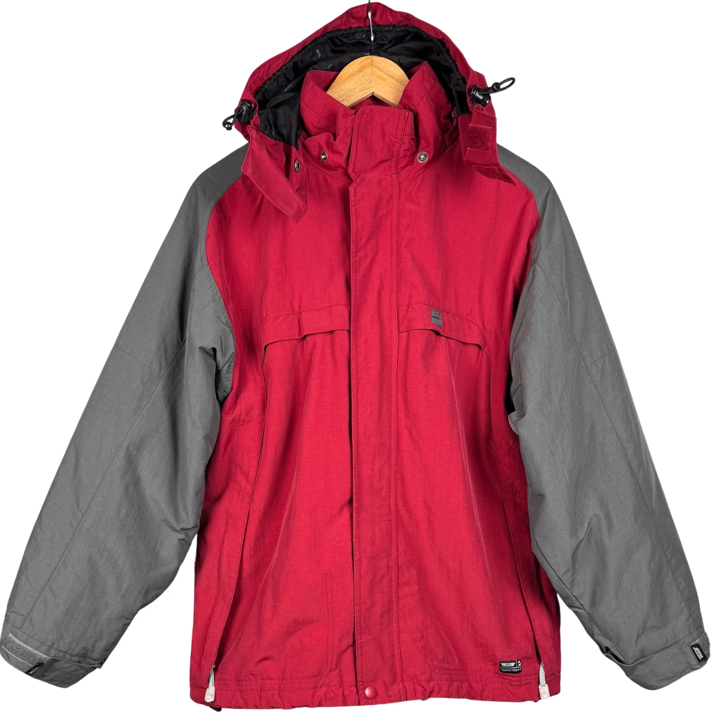 Freeworld Sno Truant Jacket 3000 mm Waterproof Snowboarding XL Red Gray Sports