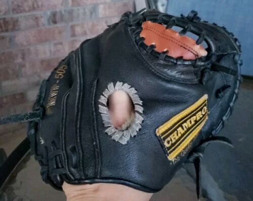 Champro Sports Leather Cowhide Baseball Catchers Mitt Glove 33.5" RHT MVP 505 - Picture 2 of 11