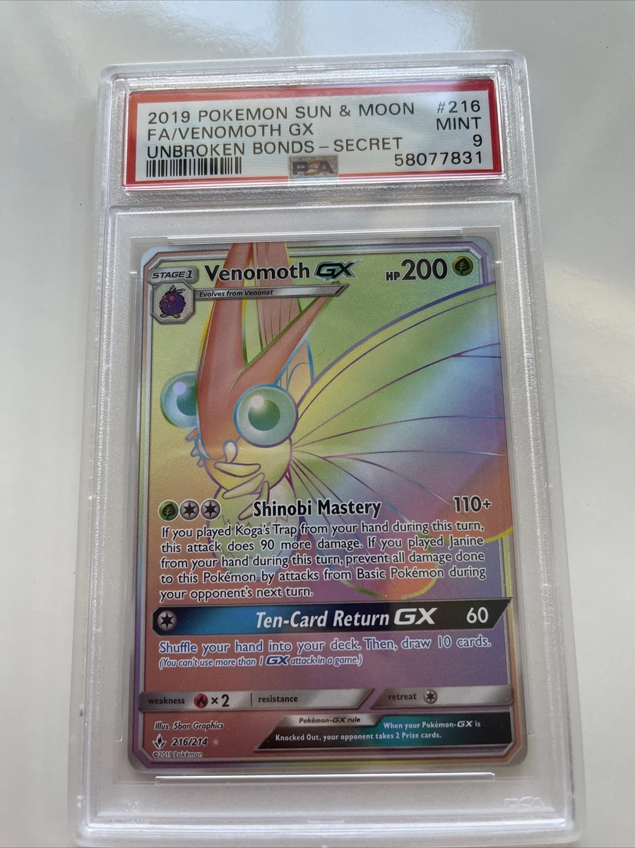 Venomoth GX 216/214 Sm-Unbroken Bonds for sale | eBay