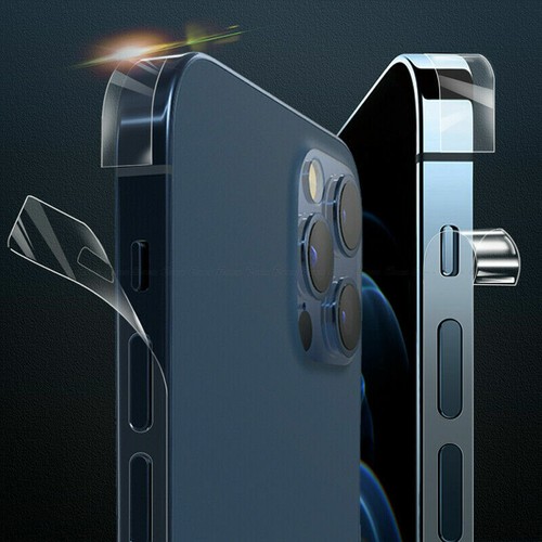 Transparent Matte Frame Side Border Protector Film For Apple iPhone 15 14 ProMax