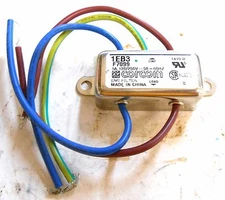 CORCOM EMI FILTER, 1EB3, F7099, 1A, 120/250V, 50/60HZ