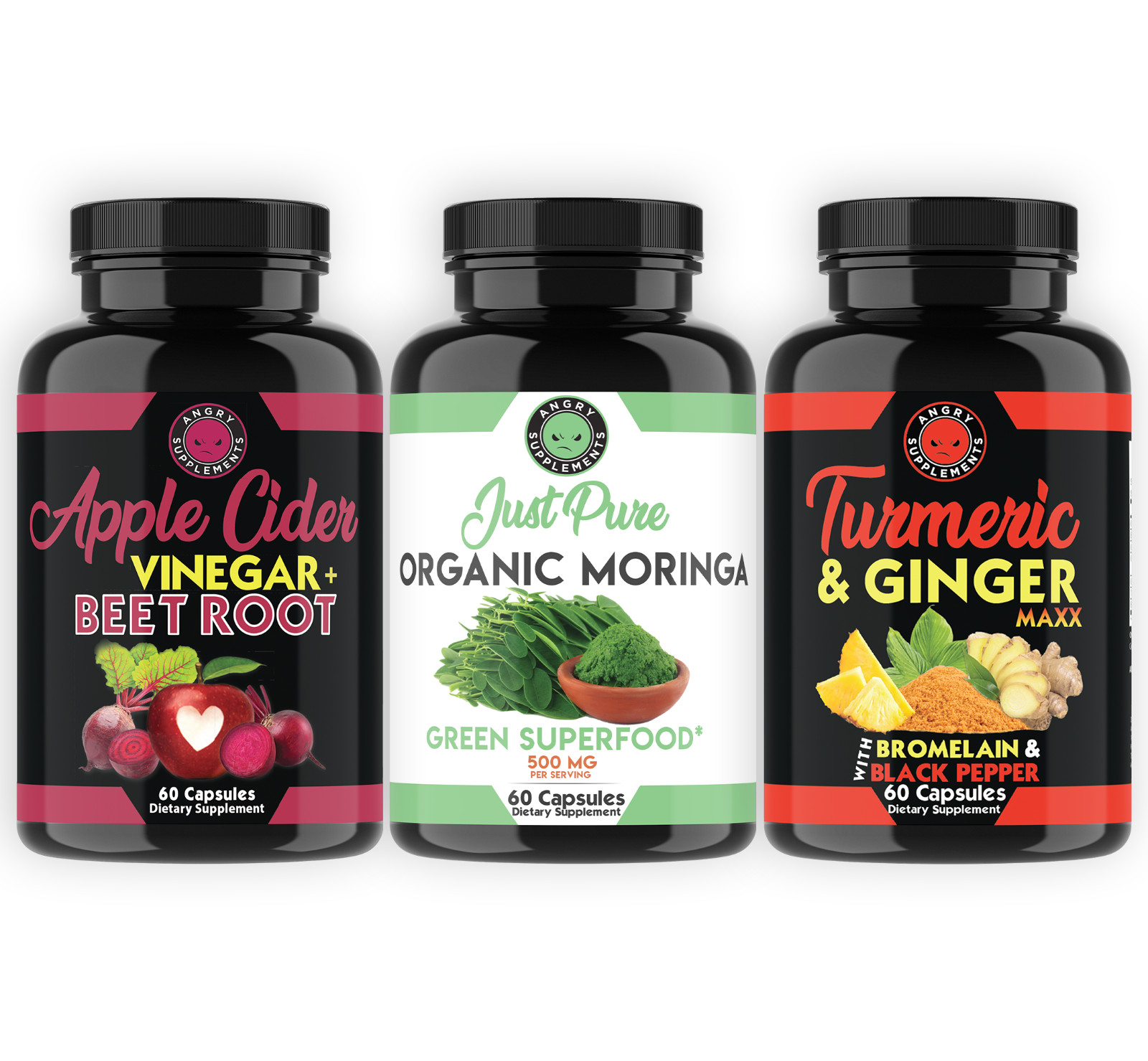 Apple Cider Vinegar w. Beet Root, Moringa, Turmeric Ginger C