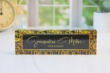 Custom Office Decor Personalized Acrylic Plaque Name Plate for Desk CAB23LF