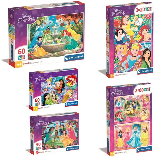 Clementoni Disney´s Princess Supercolor Puzzle 20-60 Teile ab 4J. Kinderpuzzle