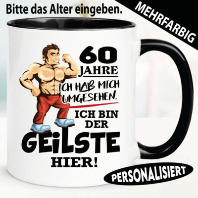 Tasse Geburtstag Mann Geilste Macho Personalisiert Boss 30 40 50 60 70 80