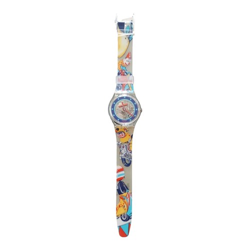 Swatch - Swaiti GR163 Watch Red Multicolor Silicone Band  display picture 2