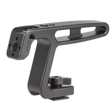 Universal Cold Shoe Mount Handle Grip for DSLR Vlogging Camera Cage Rig Black