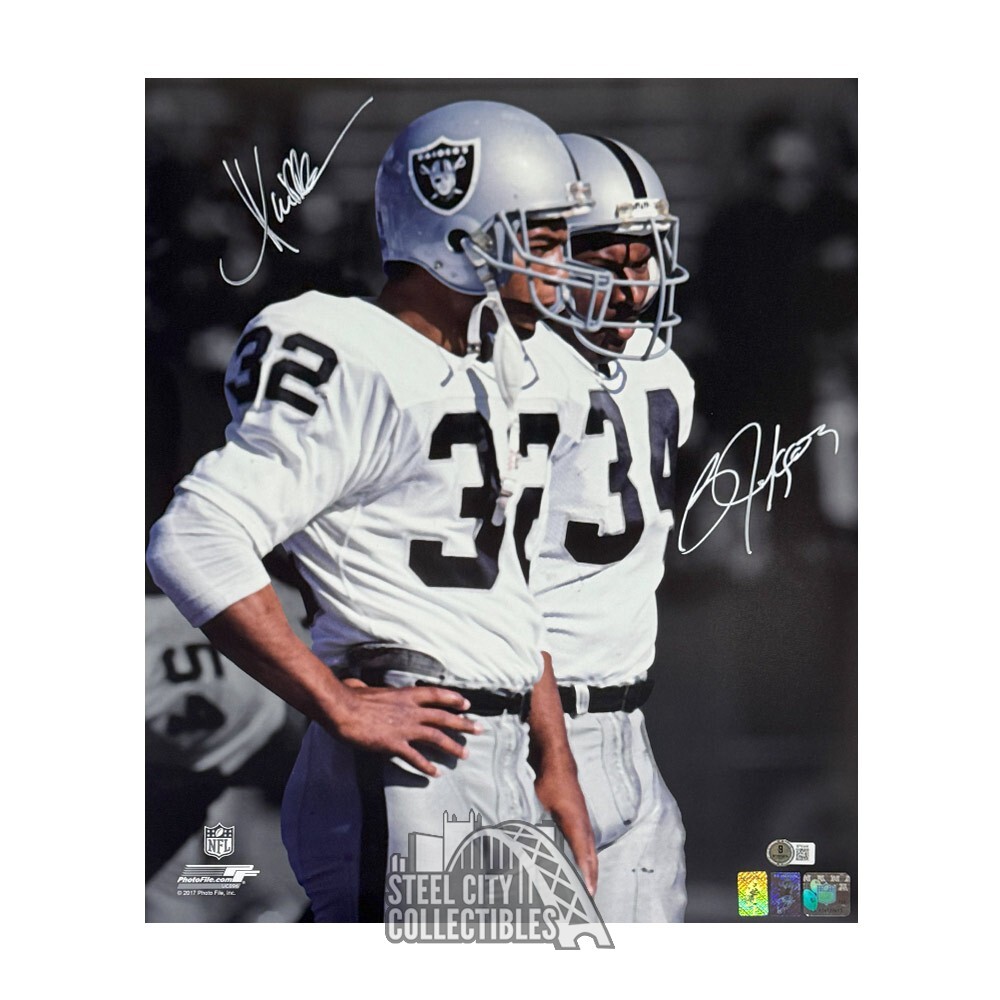 Bo Jackson Autographed Signed Oakland / Marcus Allen 16x20 Football Photo - BAS 