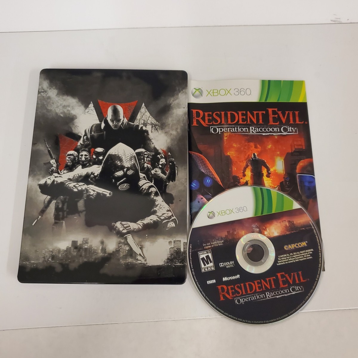 Resident Evil Operation Raccoon City Xbox 360 Steelbook CIB