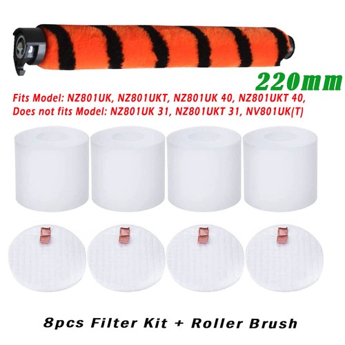 Bürsten Zubehör Set Filterset für Shark NZ801UK Clean Vacuum NV680, NV601UKT, NV683, NV681, NV800UK, NZ801UK, NV800, NV800W, NV801, UV810 Series