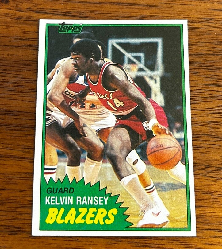 1981-82 Topps Basketball #W88 Kelvin Ransey - Portland Trail