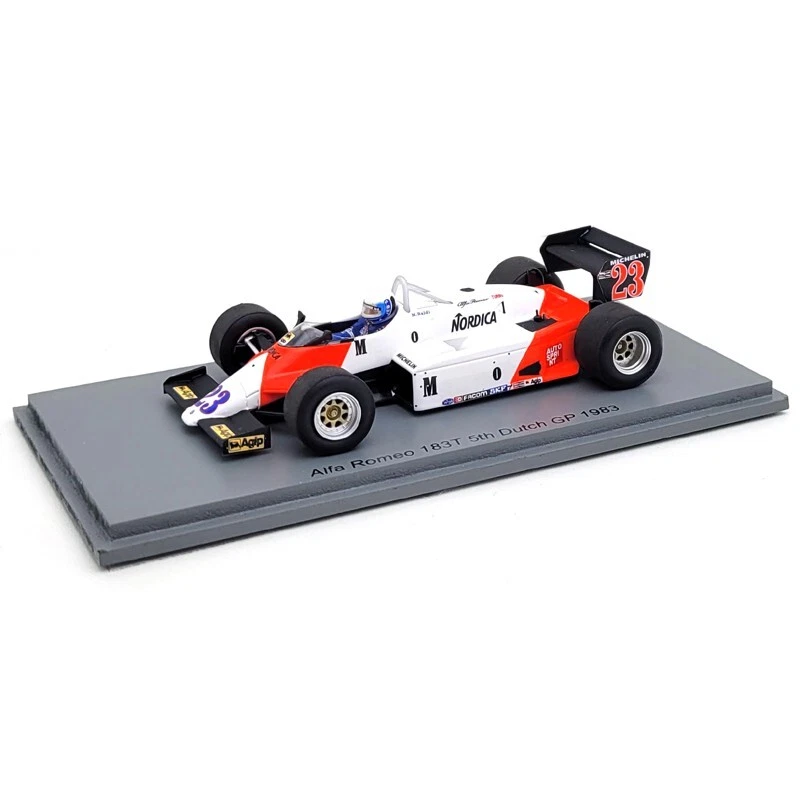 Alfa Romeo 183T Mauro Baldi #23 - Spark 1/43 F1 GP Hollande 1983 - Neuve