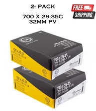 SUNLITE Bicycle Inner Tubes 700x28-35c Presta Valve 32mm Threaded 2-PACK