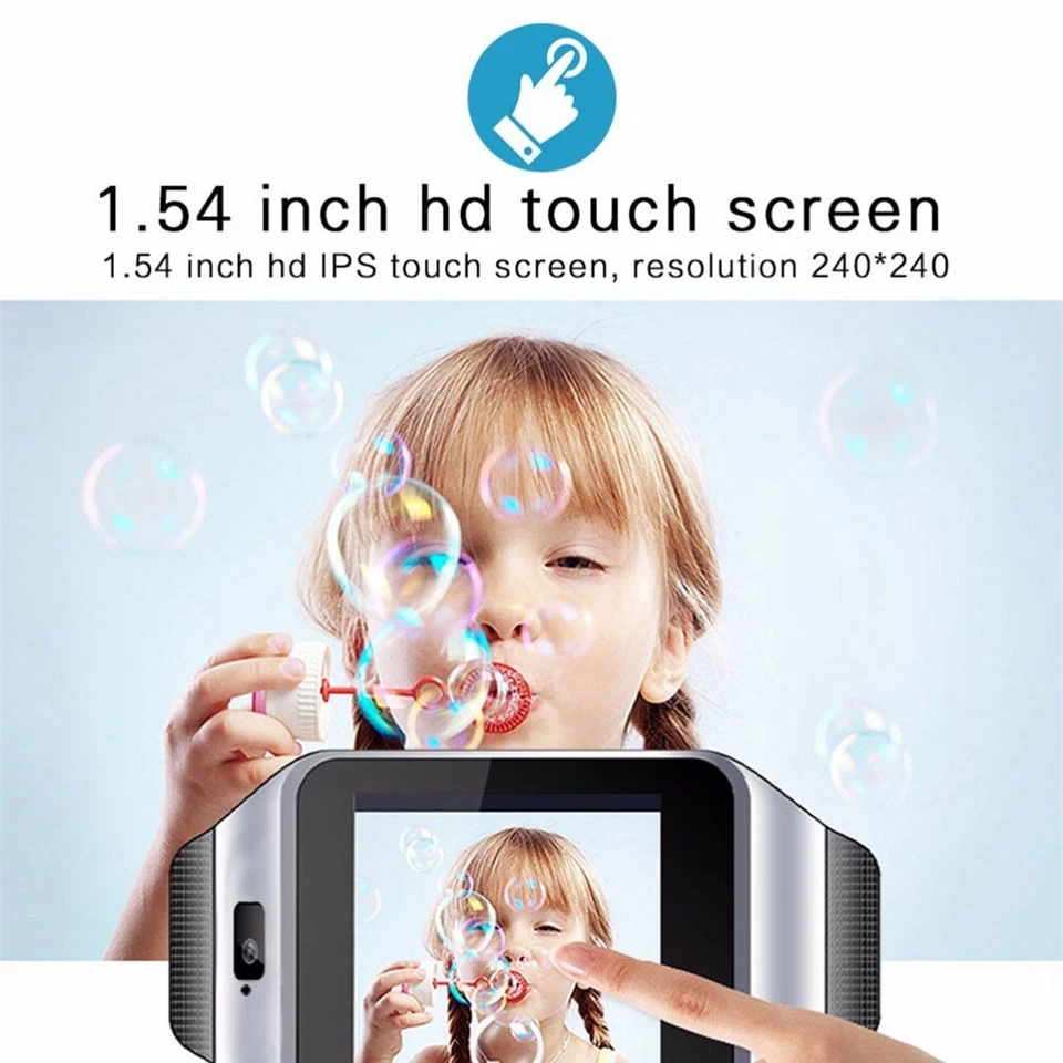 Neu Bluetooth GSM entsperrt SIM TF Kartensteckplatz Smartwatch für Android Männer Frauen - Bild 4 von 4