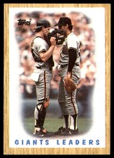 Giants Leaders 1987 Topps #231 Giants MLB READ FREE SHIPPING AutographDen