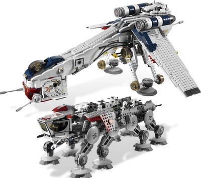 Republic Dropship mit AT-OT Walker 10195 Teile 1758 Star Wars Bausteine Set-