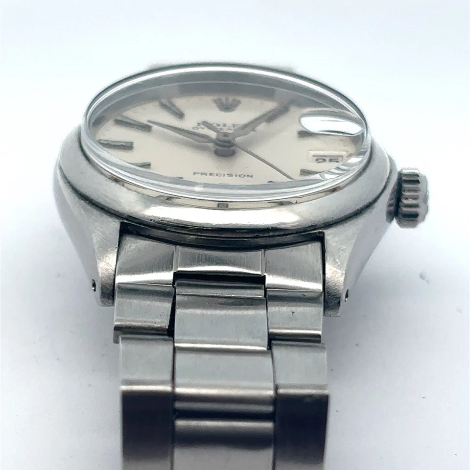 Rolex Oysterdate 6466 Pulsera Oyster de Plata con Bisel de Plata 30mm Foto 2 de 4