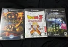 Vintage Gamecube Lot. 3 Games. Dragonball Z, Lord Of The Rings, Haunted Mansion