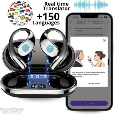 Translation Earbuds Real Time - AI 150 Language Translator Earbuds, Audifonos US