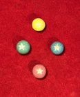 GREAT CIVIL WAR ERA PATRIOTIC STAR HAND FORMED FIRED CLAY MARBLES