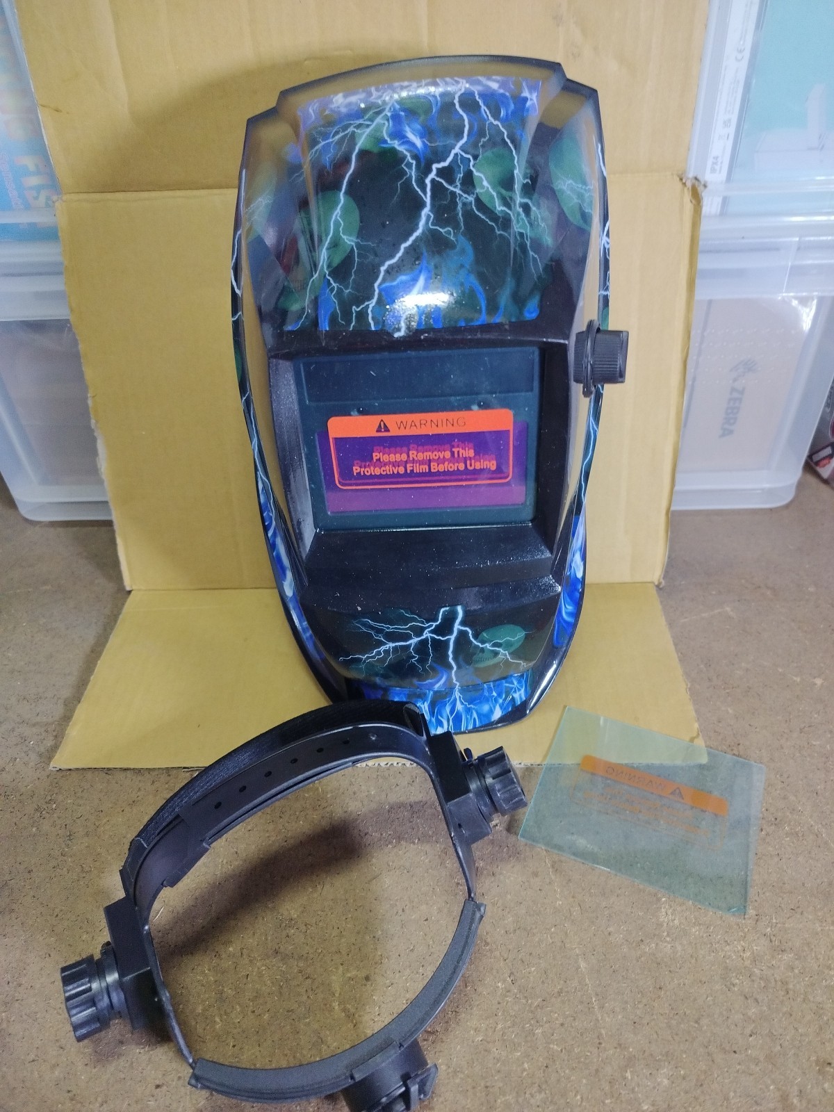 Solar Auto Darkening Welding Helmet Tig Mig Arc Grinding Welders Mask. New Zorax