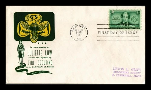 US COVER JULIETTE LOW GIRL SCOUTS FIRST DAY ISSUE SCOTT 974 HAMILTON CACHET