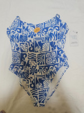 TIME AND TRUE - SIZE LARGE - 1 PIECE SWIM / BATHING SUIT - Tropical Cruise