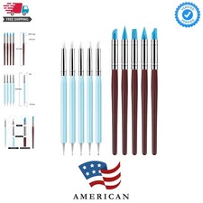 10Pcs Silicone Clay Sculpting Tool, Modeling Dotting Tool Pottery Craft use ...