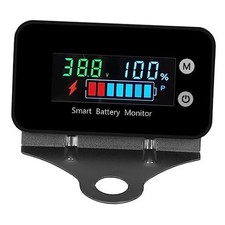 Upgrade IPX7 Waterproof Battery Monitor with Multicolored with Bracket 