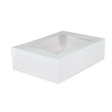 Southern Champion 1/4 Sheet 1-Piece Cake Box 14" L x 10" W x 4" D | 100/Case