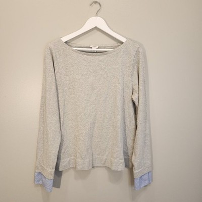 J Crew Top Layered Look Casual Style Transitional Fashion - Size L