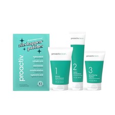 Proactiv Clean 3 Step Acne Routine w/ Pimple Patches- Sulfur Acne Treatment Clea
