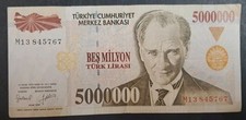 1997 Türkiye 5,000,000 Lirasi P210b1, M13-845767.