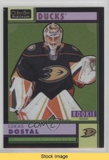 2022-23 O-Pee-Chee Platinum Retro Rookies Black Rainbow Lukas Dostal READ 13og