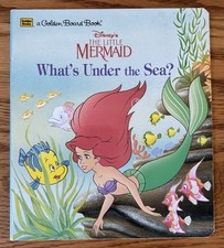 Vintage 1993 Golden Books Disney  s Little Mermaid What  s Under The Sea 