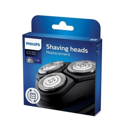 Philips Original Ersatz Rasierer Scherköpfe für 3000 & 1000 Series SH30