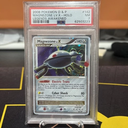 Pokemon Magnezone LV.X 142/146 Legends Awakened PSA 7
