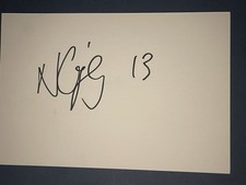 Nick Grigg - Scotland Rugby Signed Card