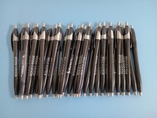 30ct Lot Misprint Retractable Click Pen Javalina Black with Gray Trim