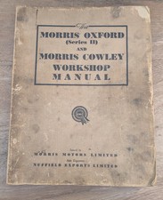 Vintage Car Morris Minor MM & II WORKSHOP MANUAL ISSUE 2