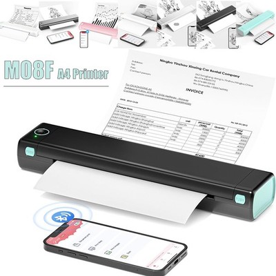 Phomemo M08F Drucker Wireless für unterwegs, tintenloser Bluetooth-Thermodrucker