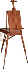 French Easel with Shoulder Strap, Adjustable Beech Wood Art Easel