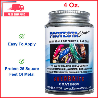 ProtectaClear 4 Oz Clear, Protective Coating for High-Touch Metal, Easy To Apply