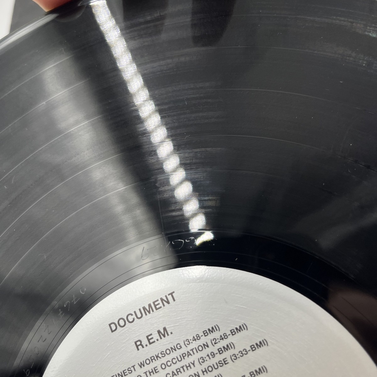 R.E.M. – Document LP 1990 VG+/VG+ I.R.S. IRS-42059 Rock