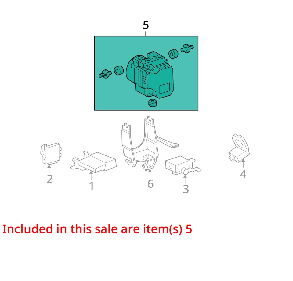 Módulo de control de bomba abs Lexus GS350 2008-2011 WUS92 Foto 3 de 4