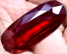 Natural 96.40 Ct Blood Red Ruby Mozambique GGL Certified Loose Gemstone