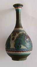 vase céramique soliflore art déco neerlandais modèle max gouda mat 1920 ht16,5cm