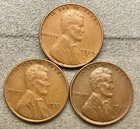 1939-p 1939-D 1939-S  Lincoln Wheat Cents - [XF EF] Extremely Fine ~ B695
