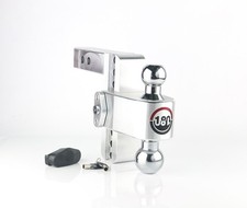 Turnover Hitch Ball Mount 6 Inch Drop 2 Inch Receiver Stowable Dual Ball Turnover Hitch Ball Mount 6 Inch Drop 2 Inch Receiver Stowable Dual Ball